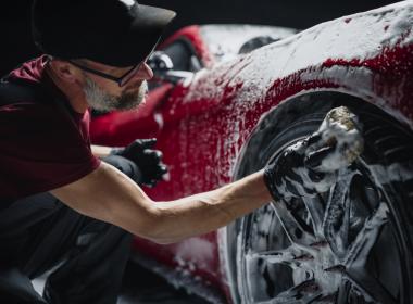 Car washing banner